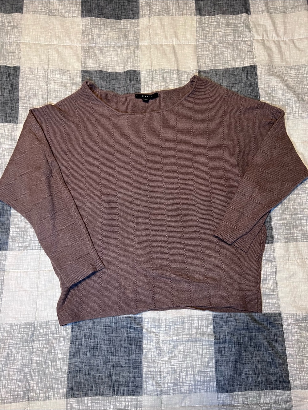 Cyrus Mauve Crewneck Sweater